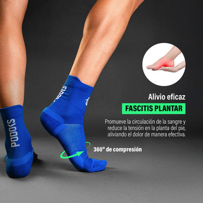 Podoks Calcetines Biomecánicos Running H3 Pro Azul Royal TM