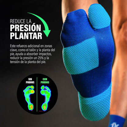 Podoks Calcetines Biomecánicos Running H3 Pro Azul Royal TM