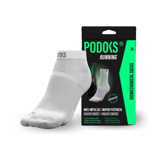 Podoks Biomechanical Running Socks H2 White TS