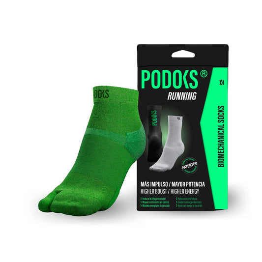 Podoks Biomechanical Running Socks H2 Green TM