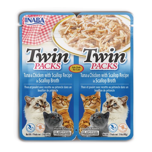 Churu Cat Twin Packs Receita de Frango em Caldo Vieira 2 x 40g