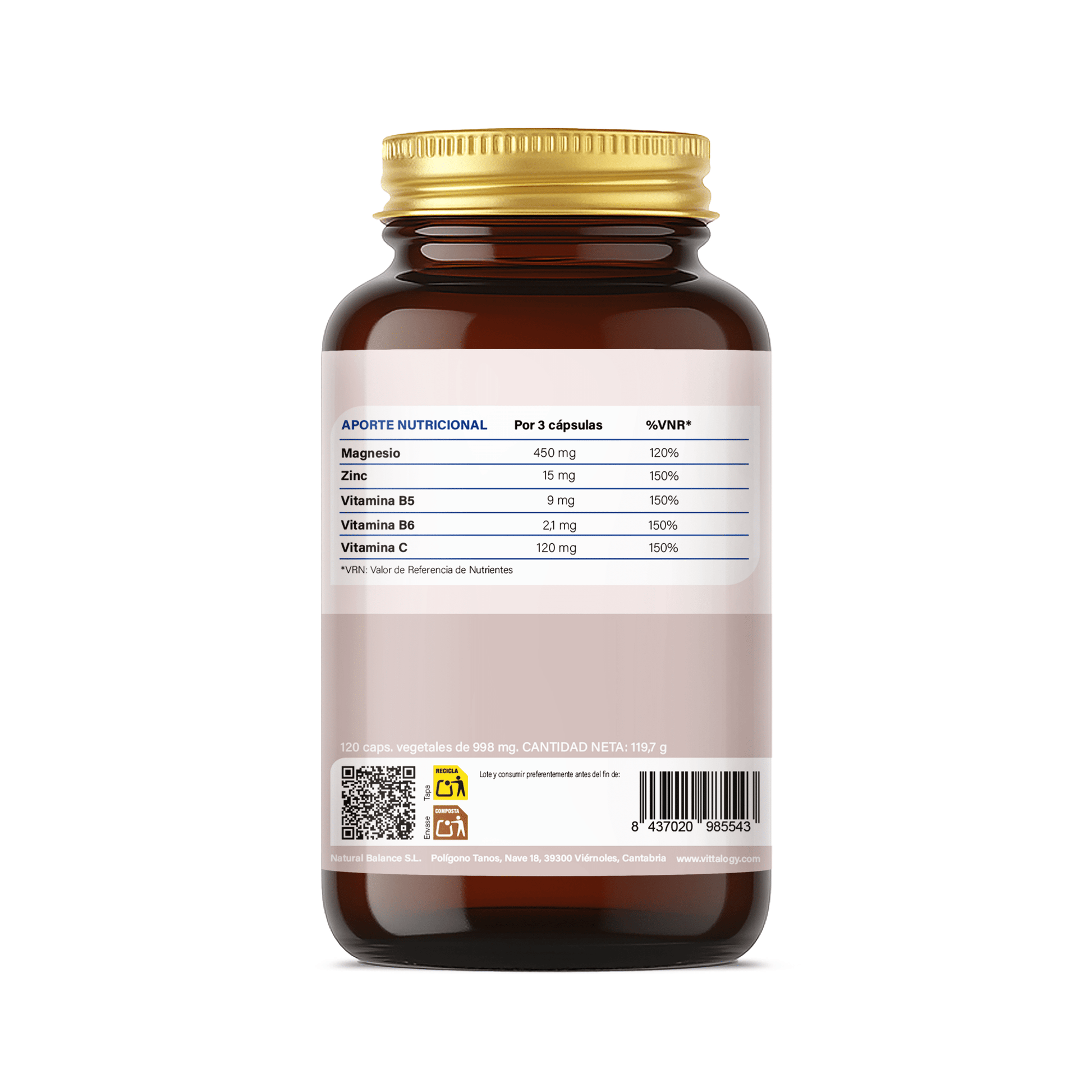 Vittalogy Triple Magnesium Complex 2x120 Cápsulas【PACK AHORRO】_?GPSR