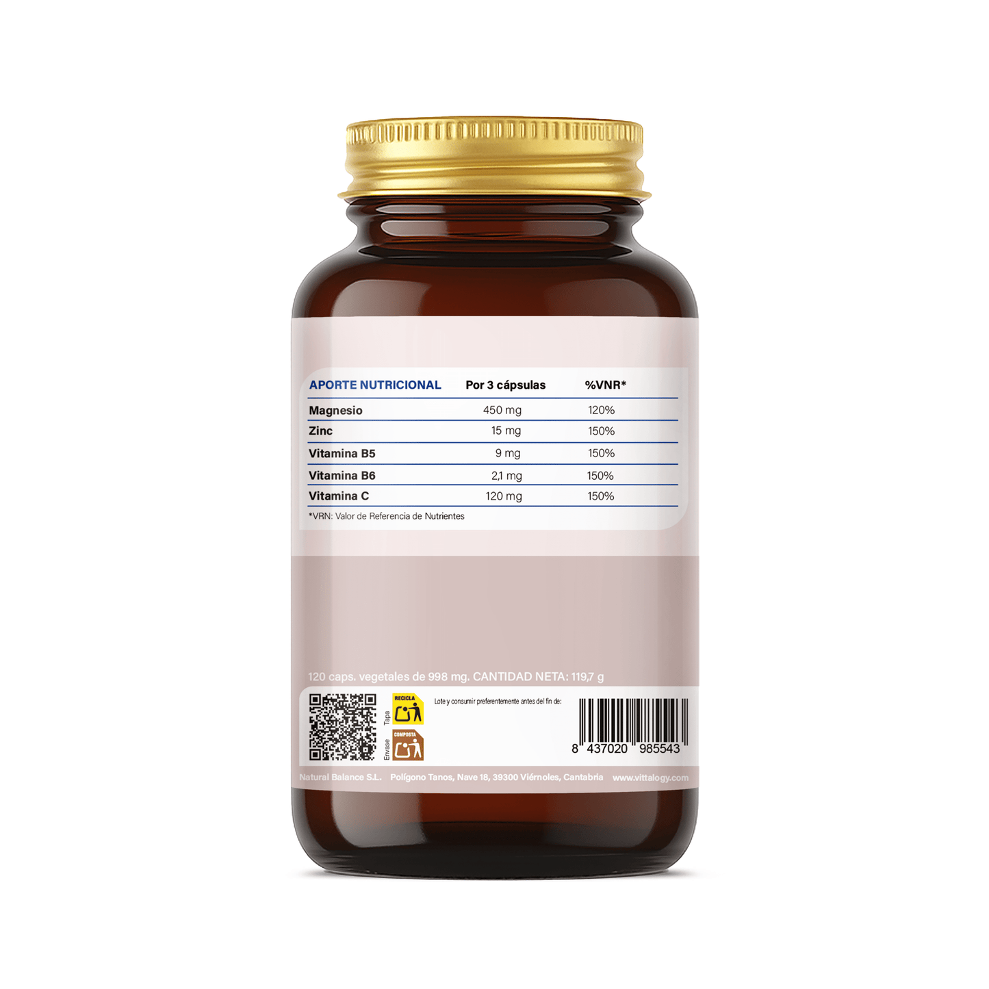 Vittalogy Triple Magnesium Complex 3x120 Cápsulas【PACK AHORRO】_?GPSR