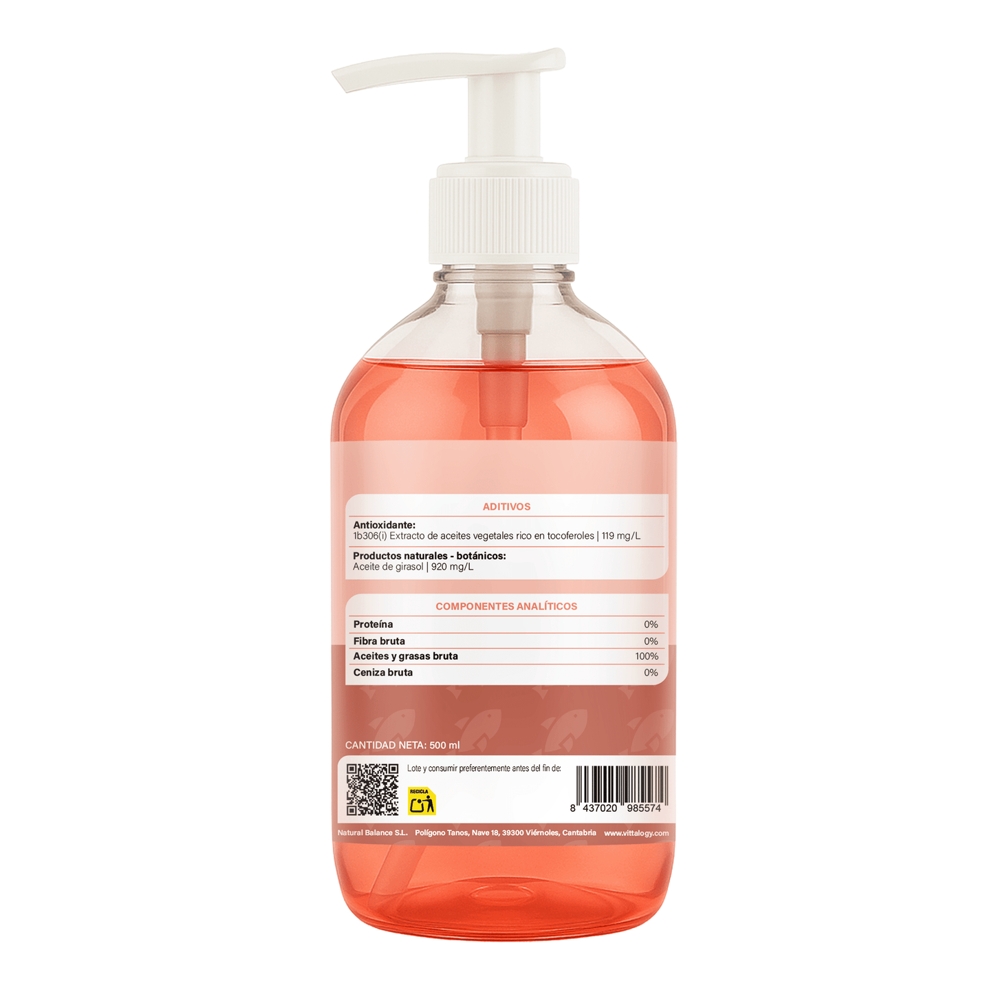 Vittalogy Aceite de Salmón para Perros y Gatos Duplo 2x500ml_?GSPR