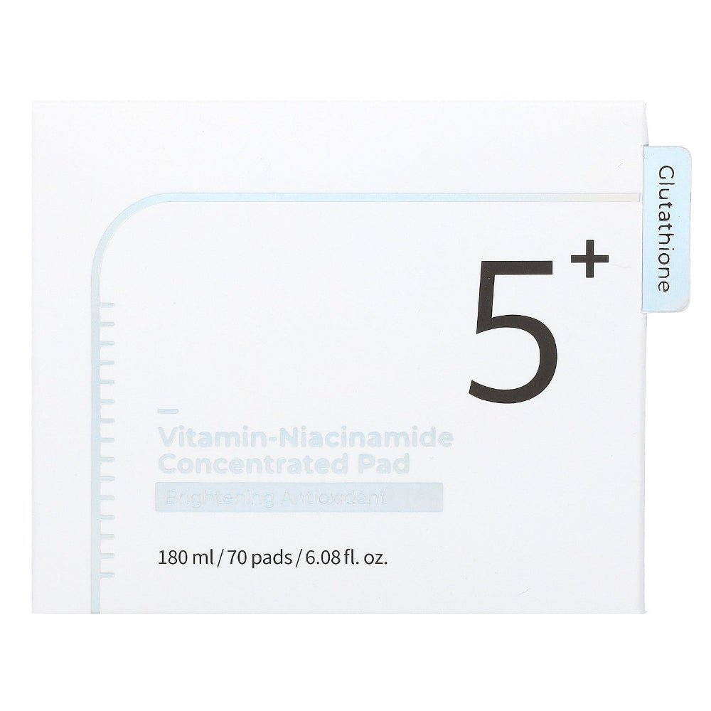 Numbuzin No.5+ Glutathione Vitamin Concentrated Pad 180ml 70 Pads