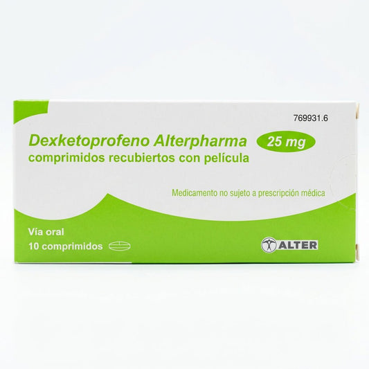 Dexketoprofeno Alterpharma 25 mg 10 Comprimidos Recubiertos