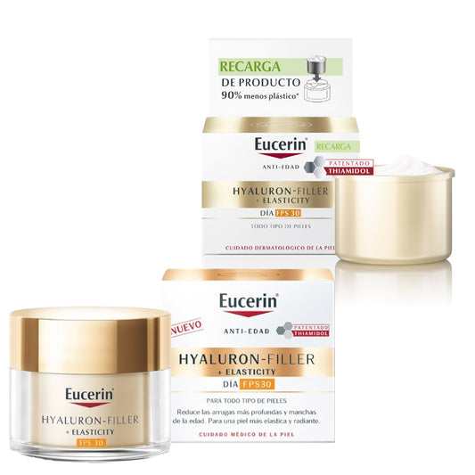 Eucerin Hyaluron Filler+ Elasticity Crema de Día SPF30 50ml + Refill 50ml
