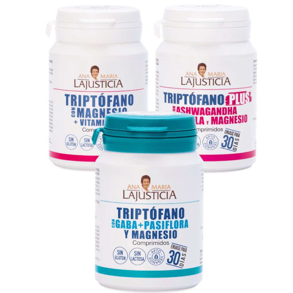 Ana María Lajusticia Triple Pack Triptófano integratore umore e sonno 3 x 60 compresse