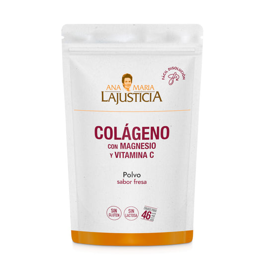 ANA MARÍA LAJUSTICIA Colágeno + Magnésio + Vit. C Sabor Morango 350g