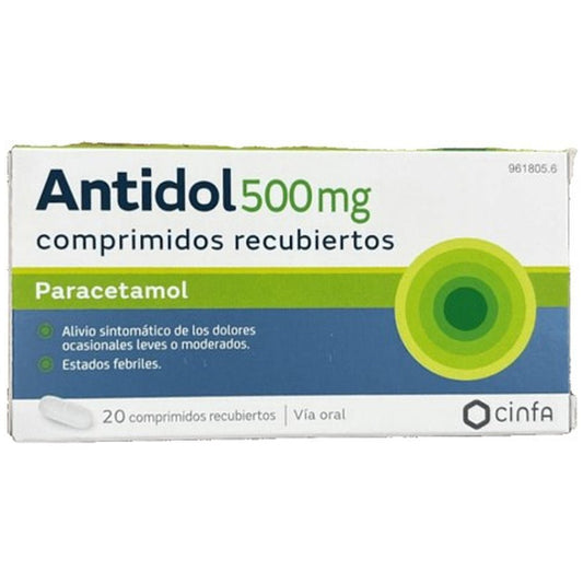 Antidol 500mg 20 comprimidos