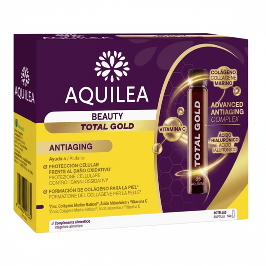 Aquilea Beauty Total Gold Collagen 14 Ampollas