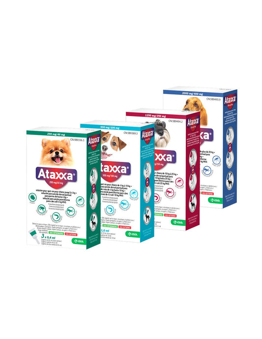 Labia Ataxxa 2000mg/400mg Perros +25kg 3 Pipetas