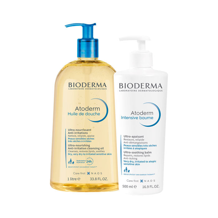 BIODERMA Atoderm Pack Intensive Baume 500ml + Aceite de Ducha1L
