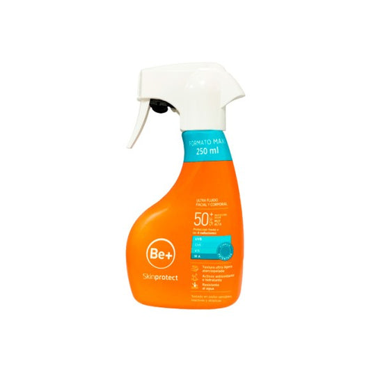 Be+ Skin Protect Spray Ultra Fluido Facial y Corporal SPF 50+ 250ml-1