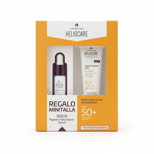 Heliocare 360 Pigment Solution Fluid SPF50+ Anti-spot 50 ml + Neoretin Discrom Concentrate 10 ml as a Gift