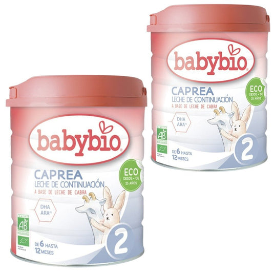 BABYBIO Caprea 2 Leche de Cabra de Continuación BIO 6-12m DUPLO 2x800g