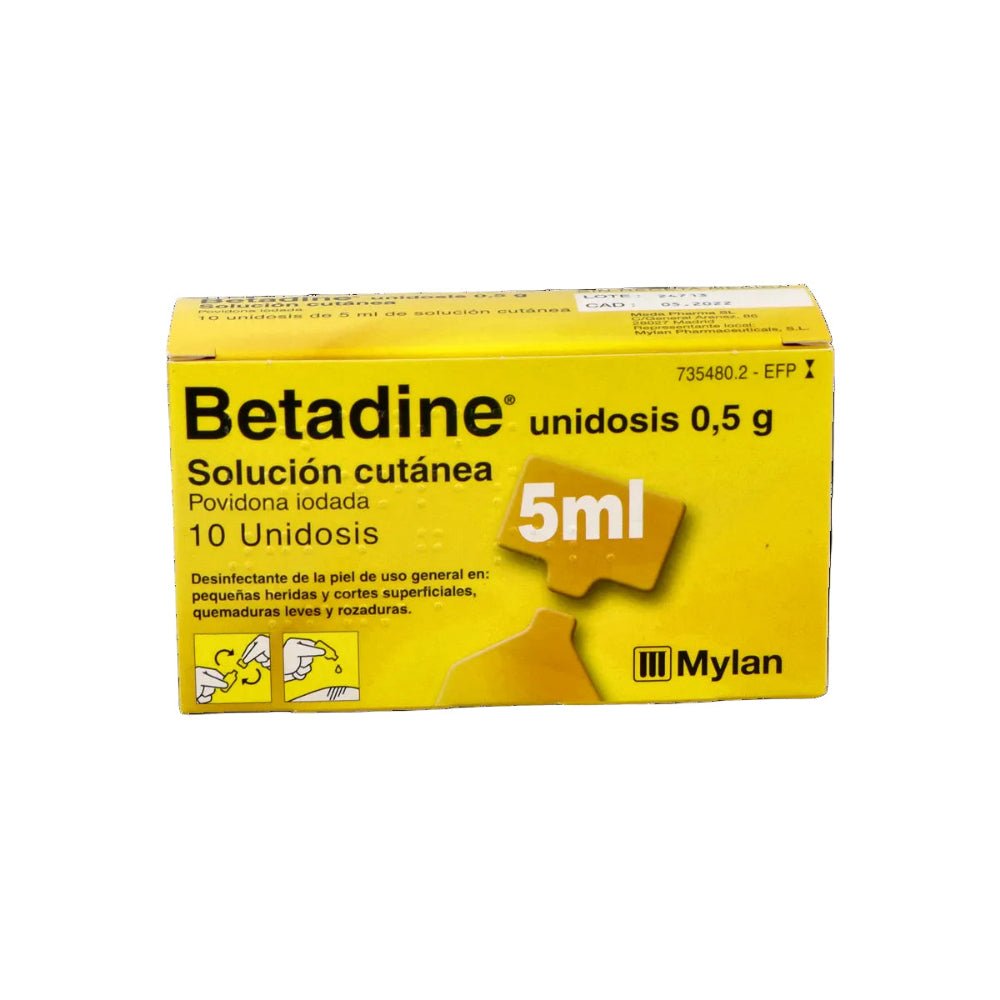 Betadine Unidosis 100 mg/ml Solución Cutanea 5 Unidosis 10 ml