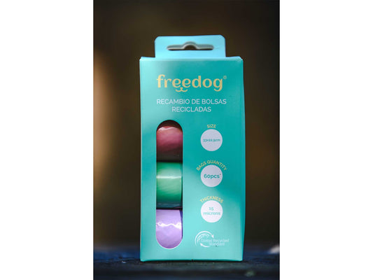 Freedog Eco Pastel Hygienic Bags 15 pcs