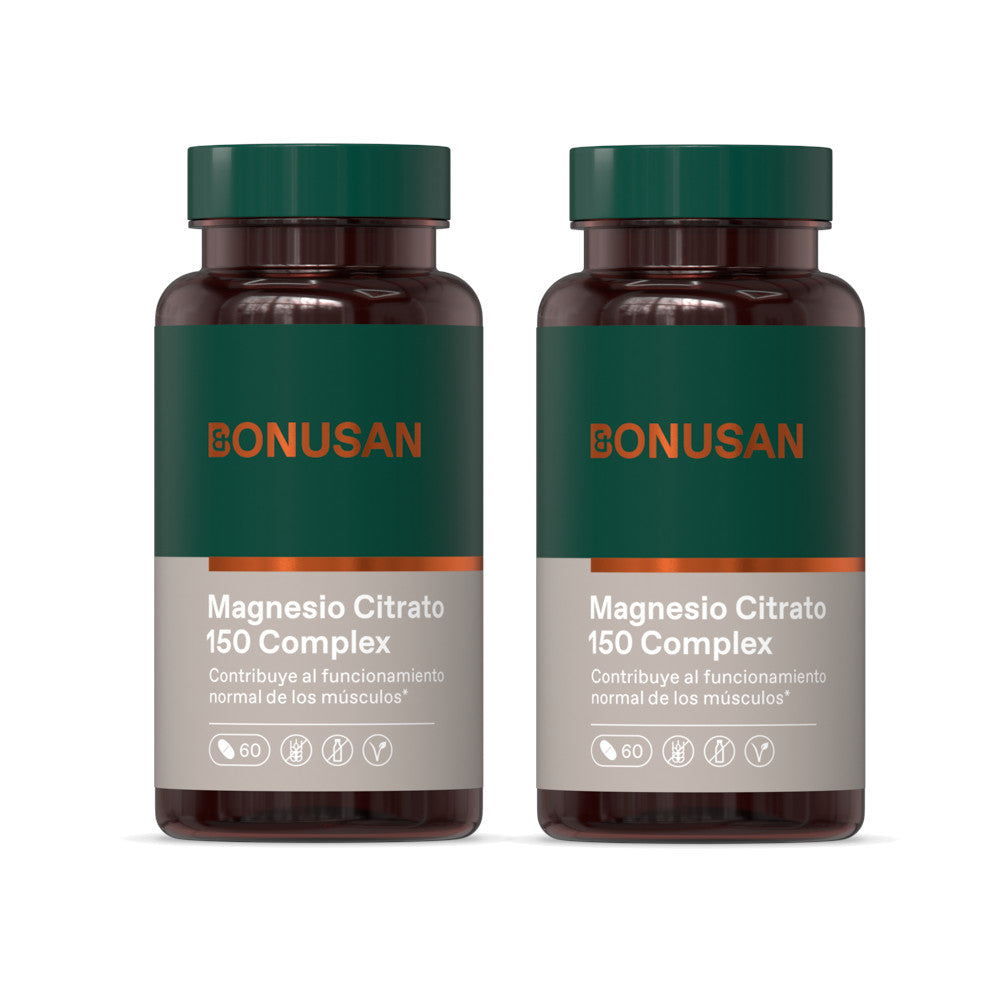 Bonusan Citrate de Magnésium 150 mg Plus Duplo 2x60 comprimés