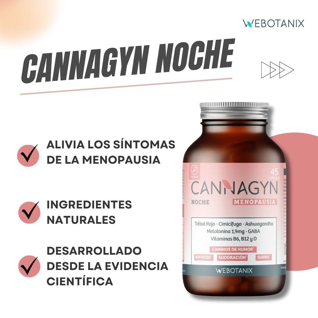 WeBotanix Cannagyn Menopausia Noche 45 cápsulas