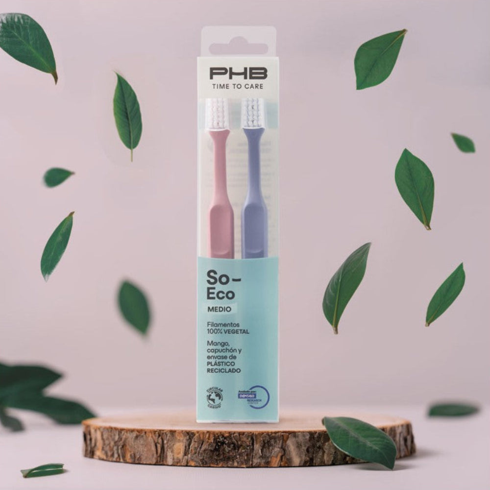 PHB Cepillo Dental Medio Time To Care So Eco 2 unidades
