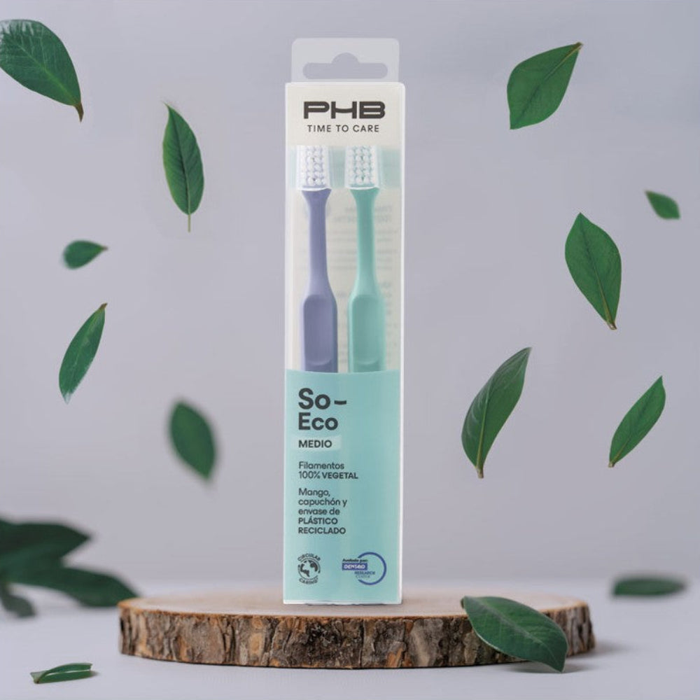 PHB Cepillo Dental Medio Time To Care So Eco 2 unidades