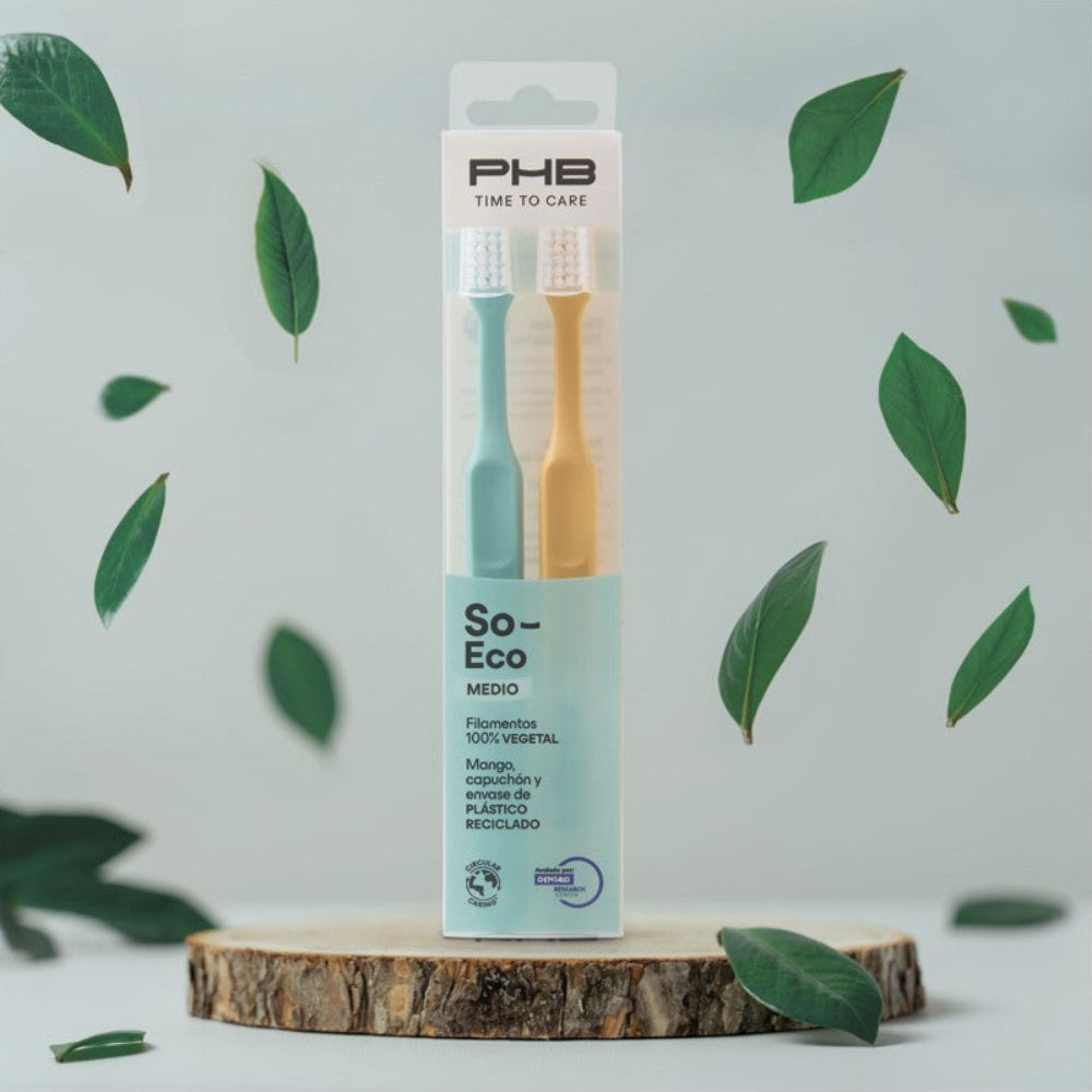 PHB Cepillo Dental Medio Time To Care So Eco 2 unidades
