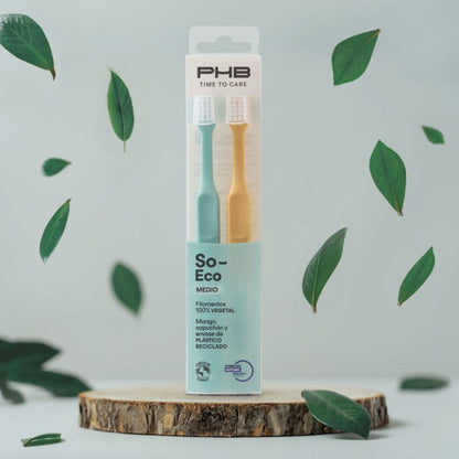 PHB Cepillo Dental Medio Time To Care So Eco 2 unidades