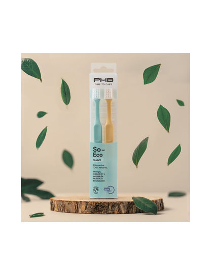 PHB Time To Care So Eco Soft Zahnbürste 2 Einheiten