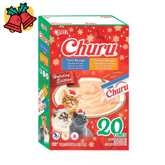 Churu Cat Variedades de Atún y Pollo Navidad 20 x 14 gr