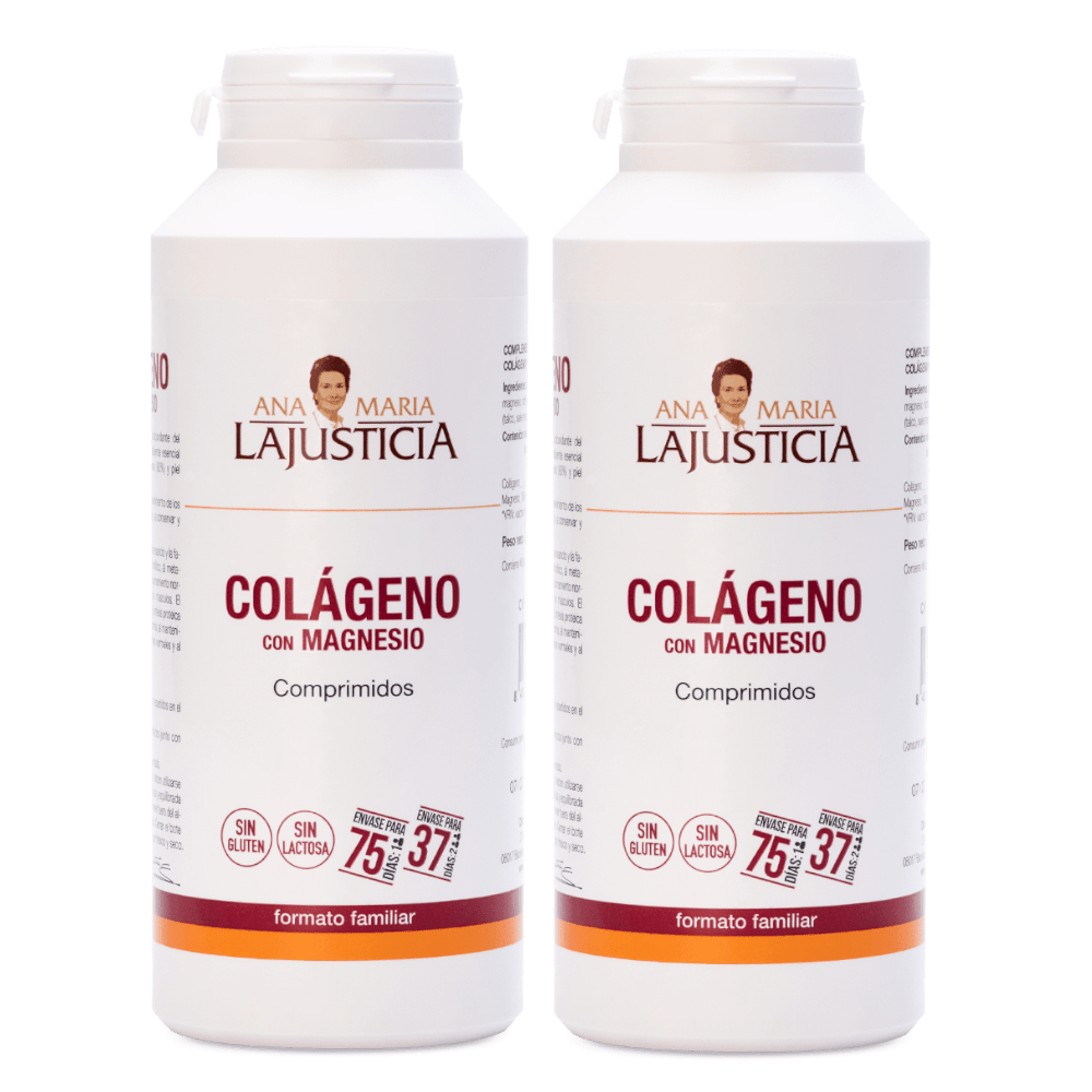 Ana María Lajusticia Colágeno + Magnesio Duplo 450 comp x 2 unidades