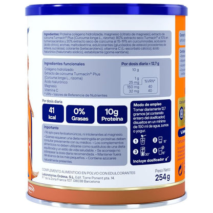 COLNATUR Complex Cúrcuma sabor Melocotón Colágeno Soluble 254g