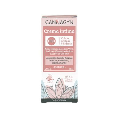 WeBotanix Cannagyn Crema íntima BIO 30ml