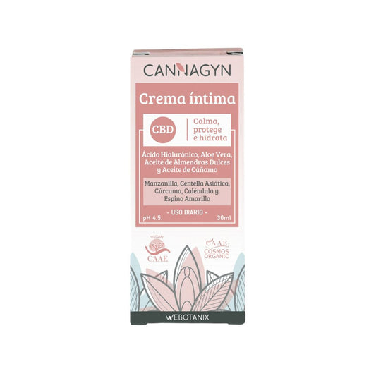 WeBotanix Cannagyn Crema íntima BIO 30ml