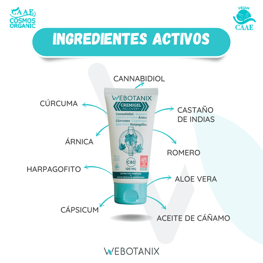 WeBotanix Cremigel Oseo Recovery cbd BIO 75ml