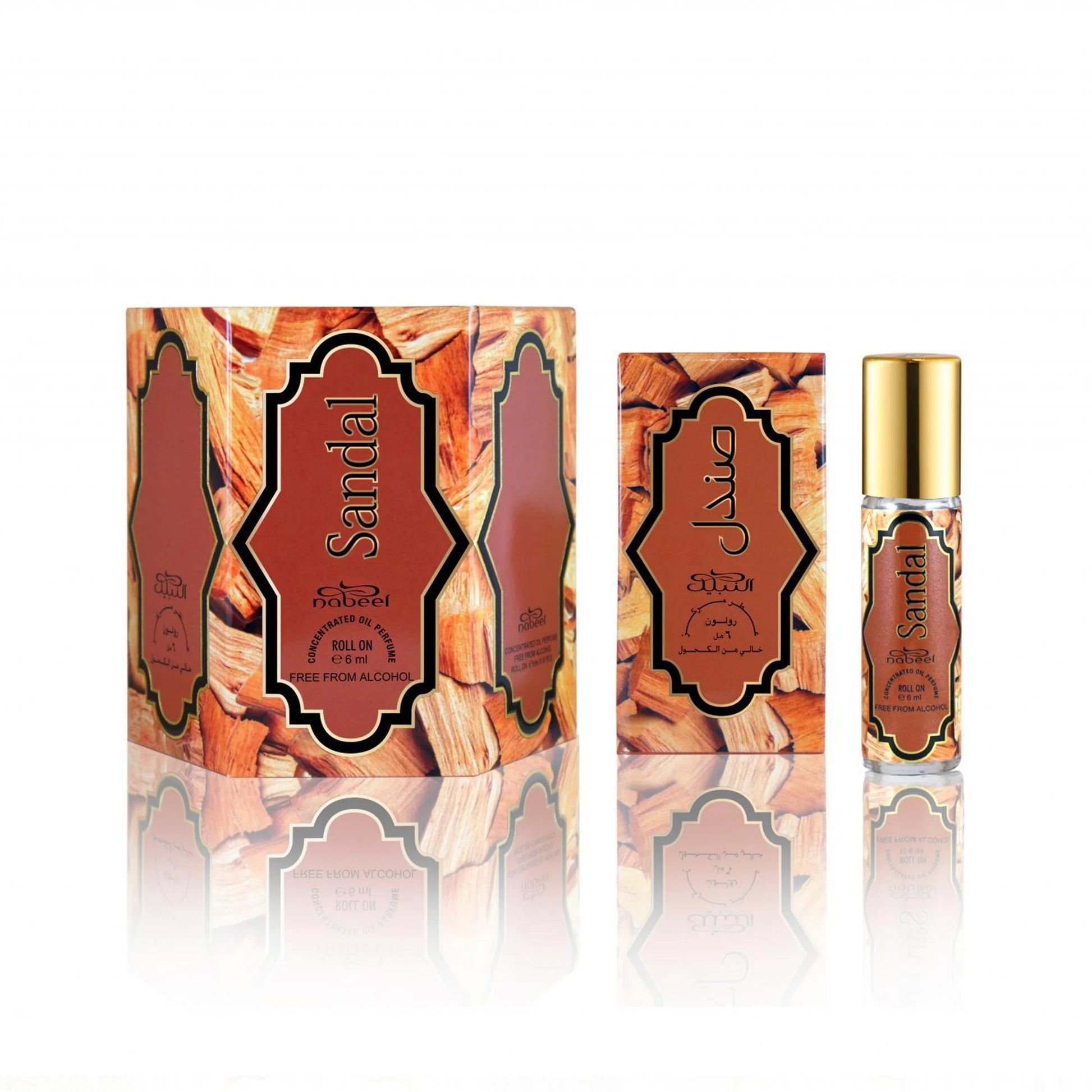 Nabeel Sandal Aceite Perfumado Roll On 6ml-2