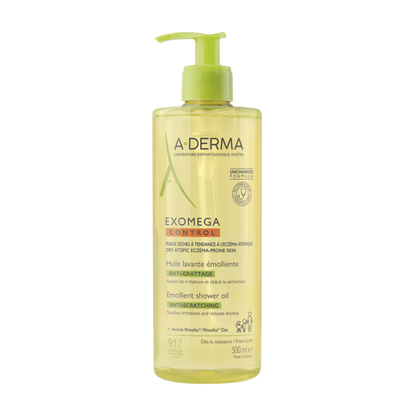 A-Derma Exomega Control Óleo de Limpeza Emoliente 1000 ml