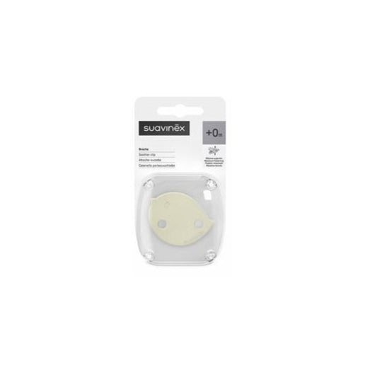 SUAVINEX Broche de Pinza Decorado (Pajarito Beige) 1un