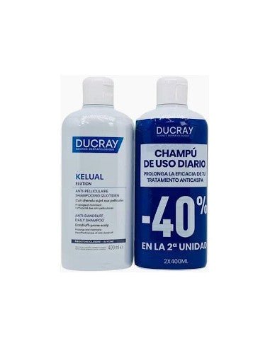 DUCRAY Elution DUPLO Gentle Balancing Shampoo 2x400ml