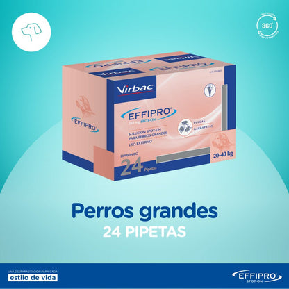 Effipro 268 Mg Spot On Perro 20-40 K 24 Pipetas