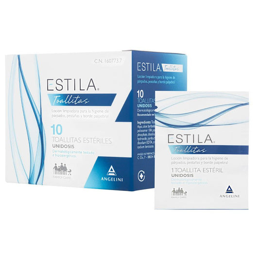 Angelini Estila Párpados y Pestañas 10 Toallitas