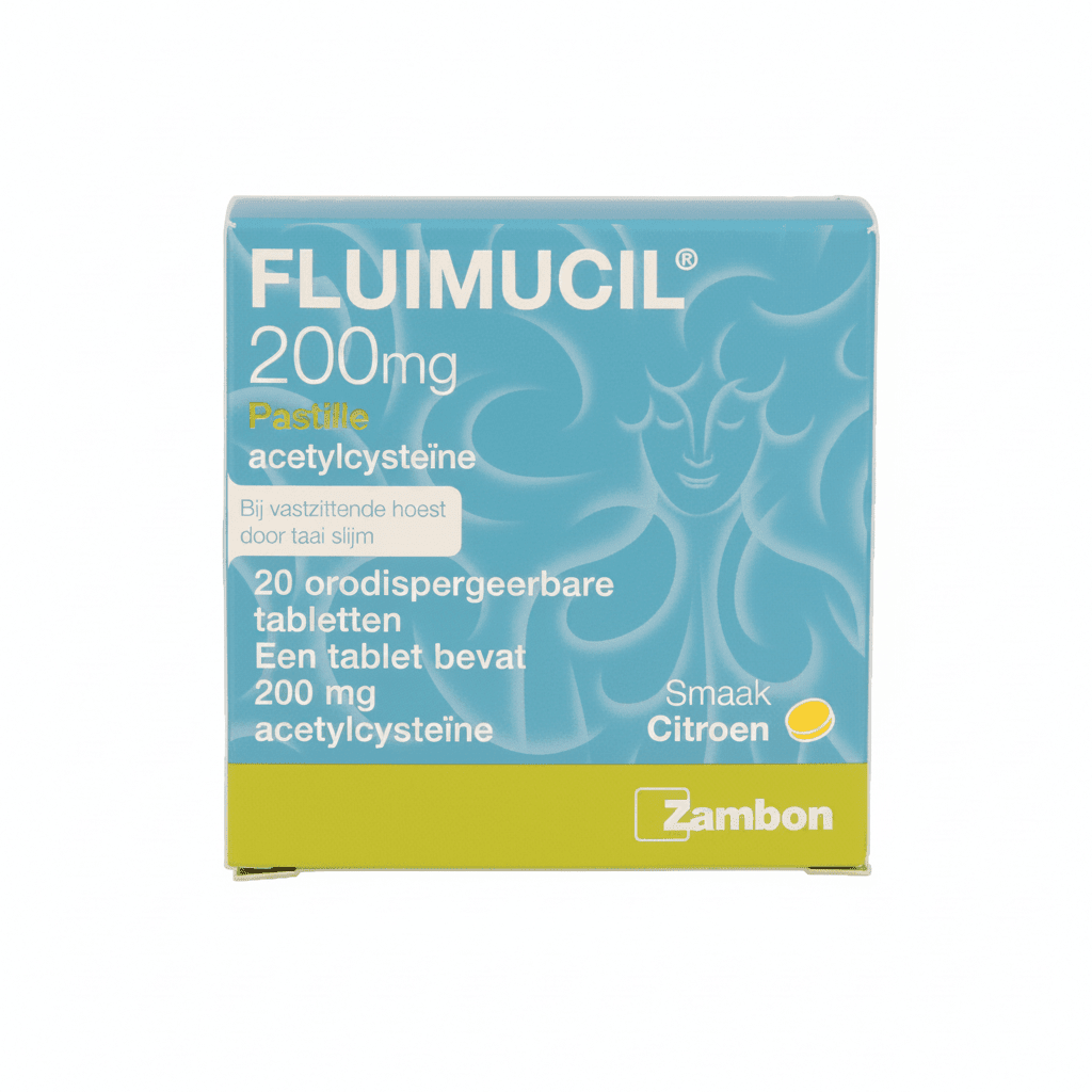 Fluimucil acetylcysteine 200 mg orodispersible tablets (20)