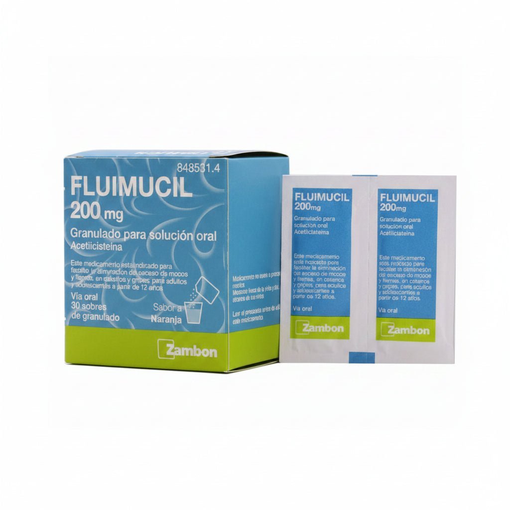 Fluimucil Acetylcysteine 200 mg Granules for Oral Solution – 30 Sachets