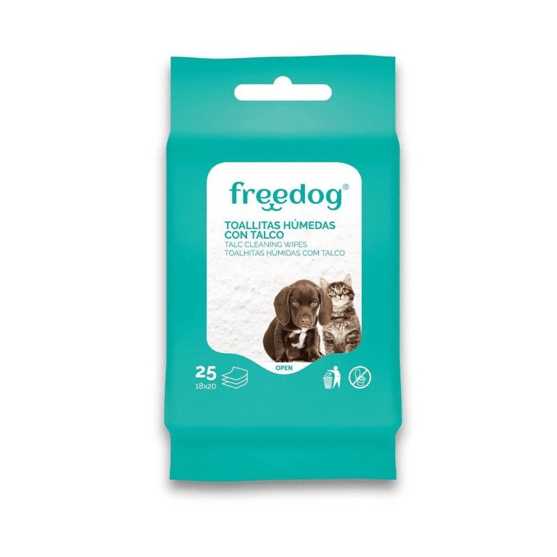 Freedog Toallitas Umidificate Talco Pocket 25 ud