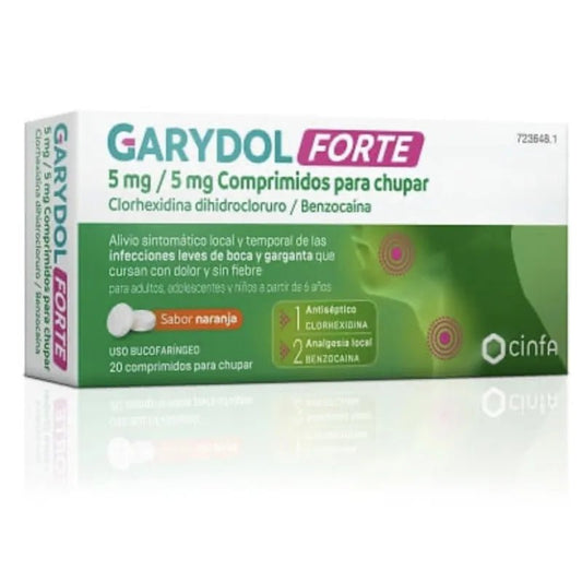 Garydik Forte 5mg 20 Comprimidos para Chupar