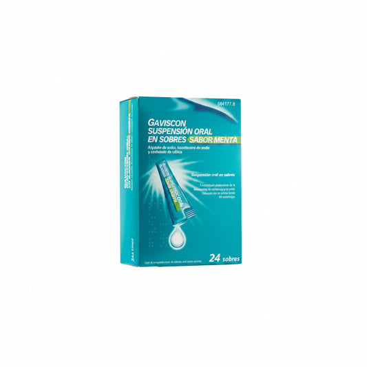 Gaviscon 24 Sobres Suspension Oral 10 ml (Sabor Menta)