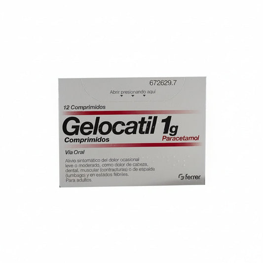 Gelocatil 1 G 12 Comprimidos