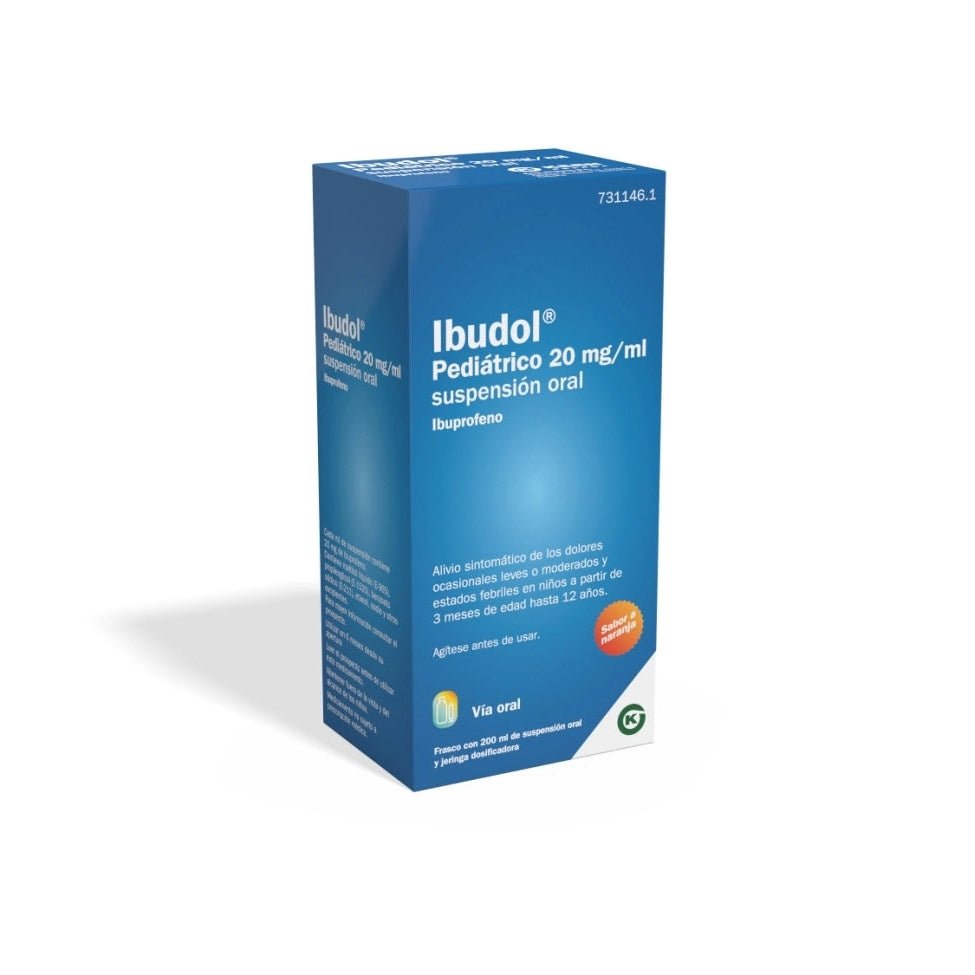Ibudol Paediatric ibuprofen oral suspension for fever and pain 200ml