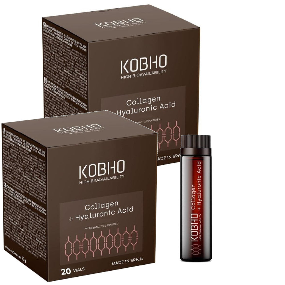 Kobho Labs Colágeno + Ácido Hialurónico Duplo 2x20 Viales