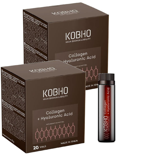 Kobho Labs Colágeno + Ácido Hialurónico Duplo 2x20 Viales